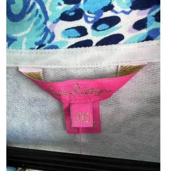 NWT Lilly Pulitzer Janie Popover in Light Aqua Spritz Size XXS - Picture 4 of 10